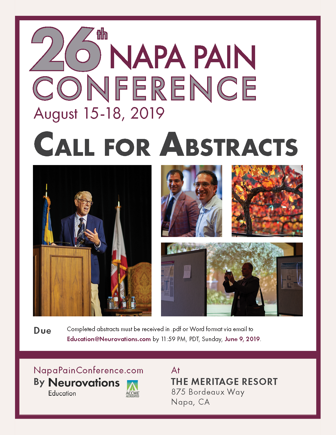 Call for Abstracts NPC27 August 1316, 2020