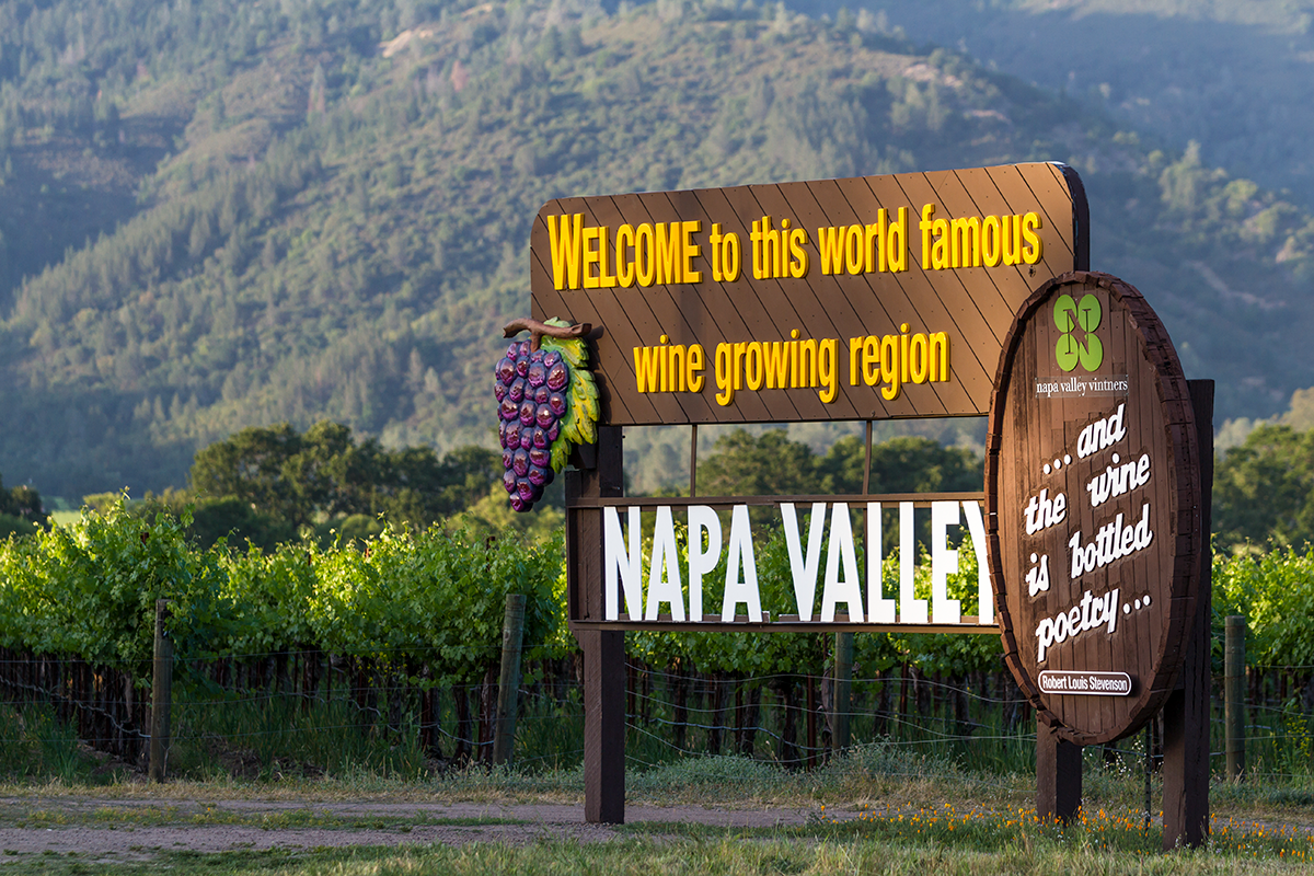 Welcome to Napa Valley Sign
